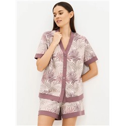 Omsa Пижама OmD 0240D SELVATICA Пижама принт. женская (Рубашка кор.рукав+Шорты), CO