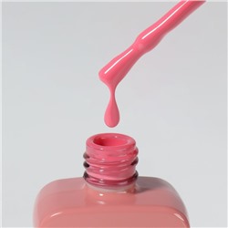 Гель лак для ногтей, однотонный, трехфазный, 10 мл, LED/UV, розовый (145)