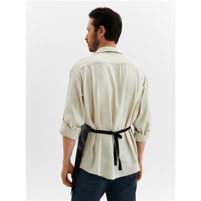 Фартук «Доляна. Самый лучший мужчина», черный, 70×60 см, 100% хлопок, 160 г/м²