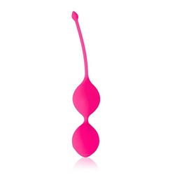 Розовые вагинальные шарики Cosmo с хвостиком