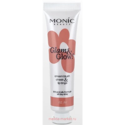 Корея Monic Beauty Румяна кремовые для лица Glow Up! Cream Blush Cheek&Lip Tiinge 02 Joy