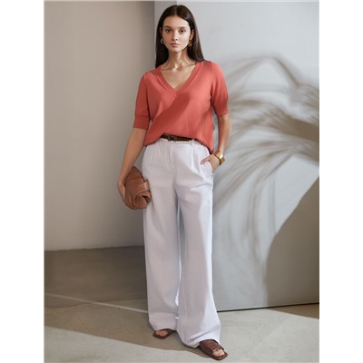 Джемпер тонкой вязки из вискозы с нейлоном