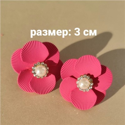 Серьги цветы, 09250 арт.002.102