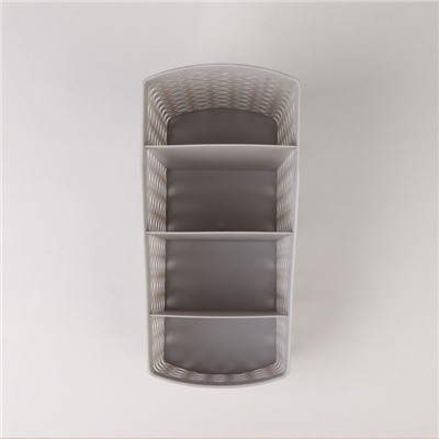 Органайзер для хранения, 4 ячейки, 19×10.5×8 см, МИКС