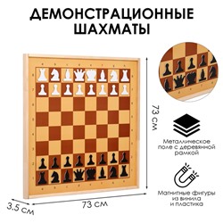 Шахматы демонстрационные, магнитные, 73×73 см