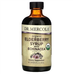 Dr. Mercola, Organic Elderberry Syrup with Echinacea,  6 fl oz (180 ml)