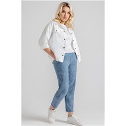 Брюки женские  102/24/Голубой варёнка