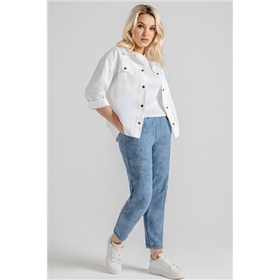 Брюки женские  102/24/Голубой варёнка