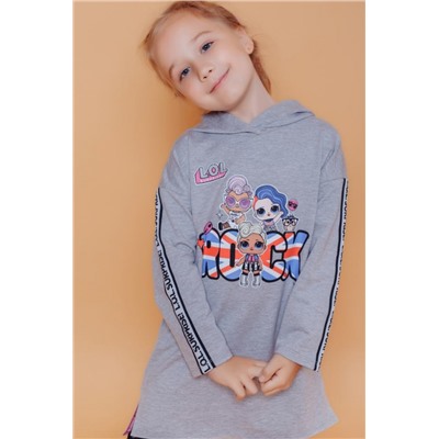 Худи 22729 детское LOL Surprise (Меланж)