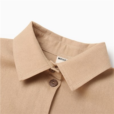 Комбинезон женский MINAKU: Casual Collection, бежевый, размер 48