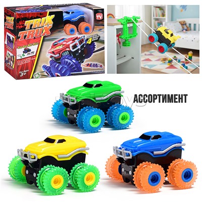 Машина-трюкач на батарейках, в коробке