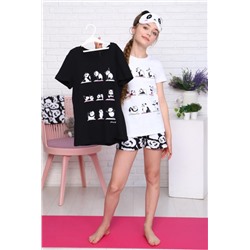 Пижама для девочки Панды Арт.ПД-009-052 (Белый)