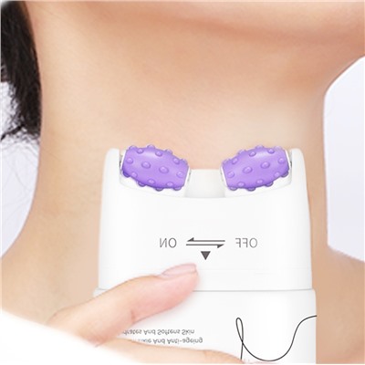 Подтягивающий укрепляющий крем для шеи и области декольте с массажными роликами Sadoer, 110 мл.