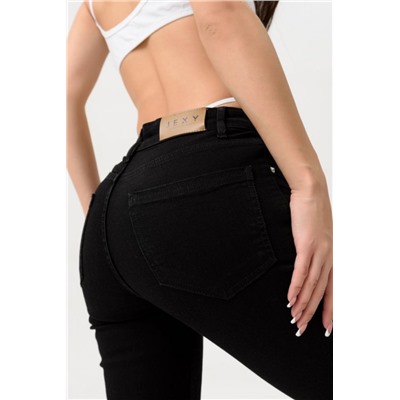 Джинсы женские Скини (Черный)