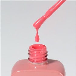 Гель лак для ногтей, однотонный, трехфазный, 10 мл, LED/UV, розовый (135)