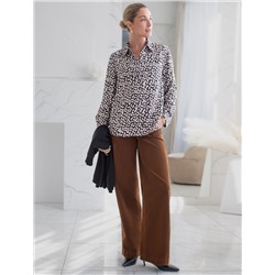 Блузка из вискозы с принтом