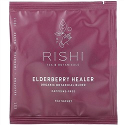 Rishi Tea, Elderberry Healer, Caffeine-Free, 15 Sachets, 2.11 oz (60 g)