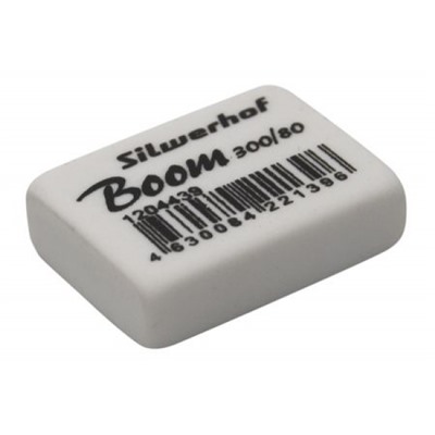 Ластик "Boom" 300/80 каучук 26х18.5х8мм белый 181146 (1204439) SILWERHOF