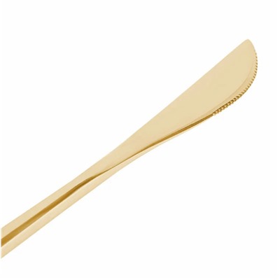 Набор столовых приборов на 6 персон, нержавеющая сталь, цвет золото