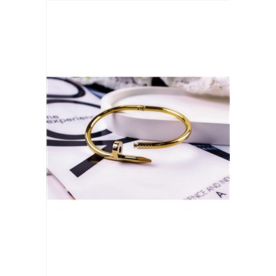 Браслет Гипоаллергенный из медицинского сплава, в стиле Картье Гвоздь + Подарок, в подарочном мешочке НАТАЛИ, 1131011