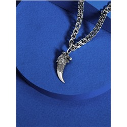 Подвеска из чернёного серебра - Дракон коготь зуб 925 пробы ПК-01ч