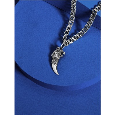 Подвеска из чернёного серебра - Дракон коготь зуб 925 пробы ПК-01ч