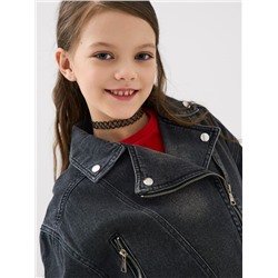 Куртка текстильная джинсовая для девочек