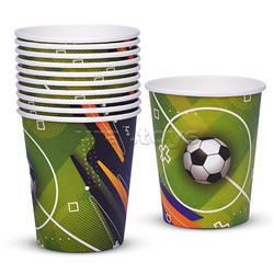 Набор посуды одноразовой "Футбол" стаканы (10 шт)