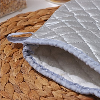 Набор прихваток Доляна «Профи», 2 шт., 23×17 см, цвет серый