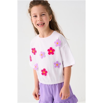 Джемпер трикотажный для девочек (футболка) PLAYTODAY, 1240032