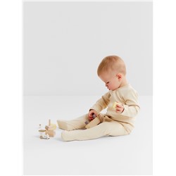 Ползунки детские MINAKU Nature, рост 56-62 см, бежевые