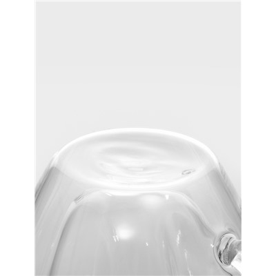 Кружка с двойными стенками Magistro «Сердце», 150 мл, 11×8×7.5 см, стекло, прозрачная