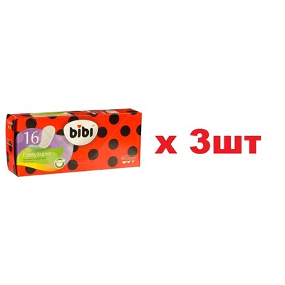Bibi Ежедневные прокладки Panty Super 16шт 3шт