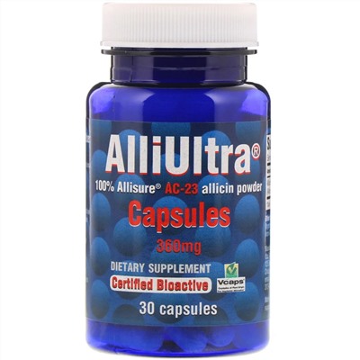 Allimax, AlliUltra, 360 мг, 30 капсул