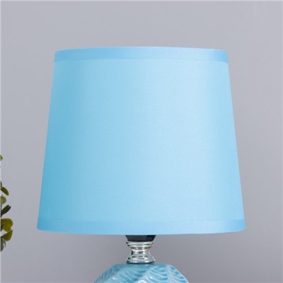 Лампа настольная «Альваро» 1×40 Вт Е14 синий 14.5×14.5×24 см