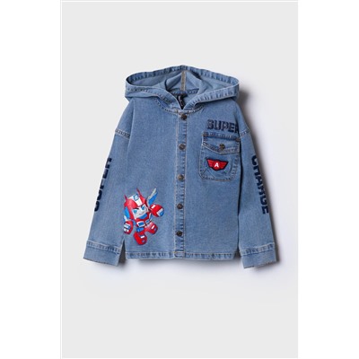 Куртка текстильная джинсовая для мальчиков PLAYTODAY, 1240553