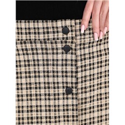 Юбка "Магда" (Клетка бежевая)