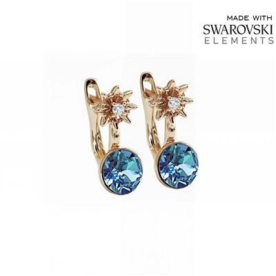 Серьги с кристаллами Swarovski