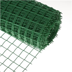 Сетка садовая, 1×20 м, ячейка квадрат 50×50 мм, пластиковая, зелёная, Greengo, в рулоне
