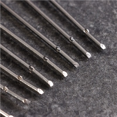 УЦЕНКА Набор шпажек - шампуров для шашлыка, 12 шт., 45 см, металлические