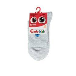 Детские носки CONTE-KIDS TIP-TOP Однотонные хлопковые носки с вышивкой