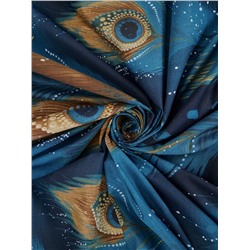 Пододеяльник бязь люкс на молнии - Перо павлина