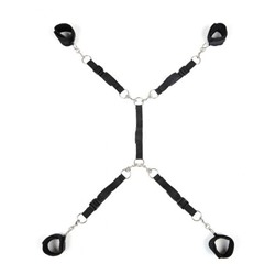 Черный набор фиксаций на кровати Classic Bed Spreader