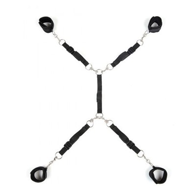 Черный набор фиксаций на кровати Classic Bed Spreader