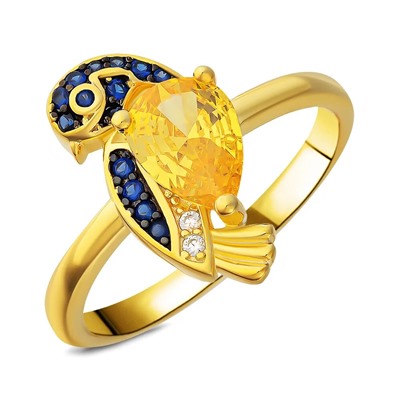 Кольцо, синт.сапфир, BY-5965