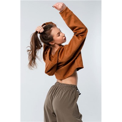 Свитшот 2 оверсайз короткий (Охра)