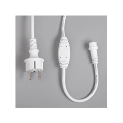 Гирлянда «Бахрома» 3×0.9 м, IP65, УМС, белая нить каучук, 144 LED, свечение мульти, 220 В