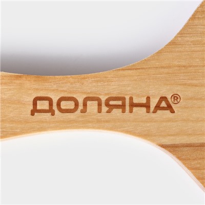 Доска для подачи шотов с ручкой Доляна, 60×9×1.8 см, на 8 рюмок, d=3.9 см, с пропиткой, дерево берёза