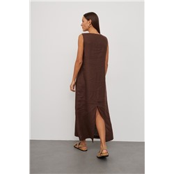 Сарафан длинный  D026_Tobacco/Темно-коричневый