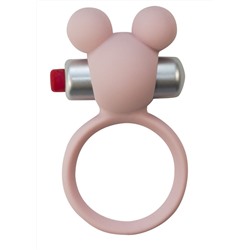 Розовое эрекционное виброколечко Emotions Minnie Light pink